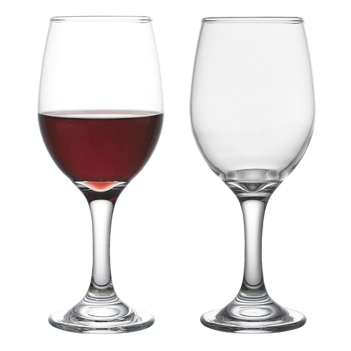 6pc Porto Harvest 435ml/20cm Stemmed Red Wine Glass - Clear