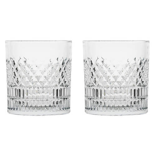 2x 6pc Porto Addison Soda Lime Glass Tumblers Drinkware Set 280ml Clear