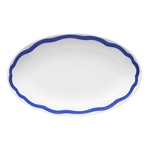 Porto La Mer 32cm Porcelain Oval Serving Platter - Indigo