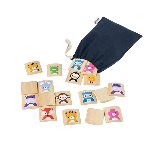 Plan Toys Animals Matching Kids/Childrens Toy Playset 2+