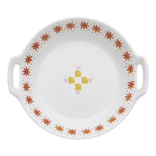Porto Fiesta Porcelain Shallow Serving Bowl 29.5cm - White