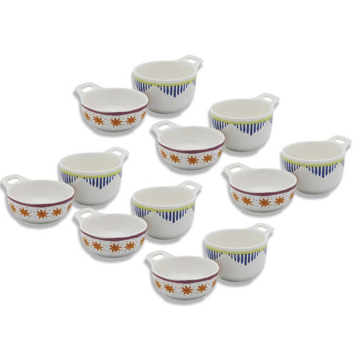 6x 2pc Porto Fiesta Porcelain Dip Bowl Sauce Dish Set