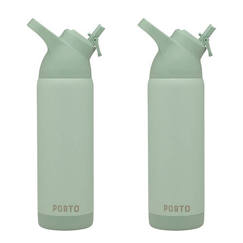 2PK Porto Atlas Vacuumed Insulated Water Bottle 700ml Mint