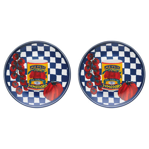 2PK Porto Valentina Porcelain Round Serving Platter 30cm Medley