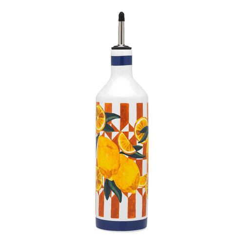 Porto Valentina Porcelain Oil Bottle Pourer Container 750ml