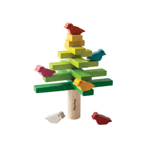 17pc PlanToys Balancing Tree Wooden Kids Educational Toy 3y+
