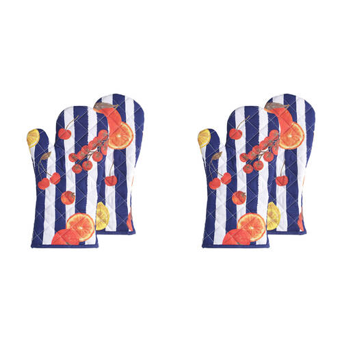 4pc Porto Valentina Oven Gloves Kitchen Cooking Pot Holder