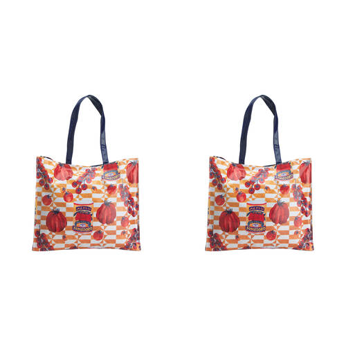 2PK Porto Valentina Cotton Tote Bag Travel Handbag Large 45x39cm