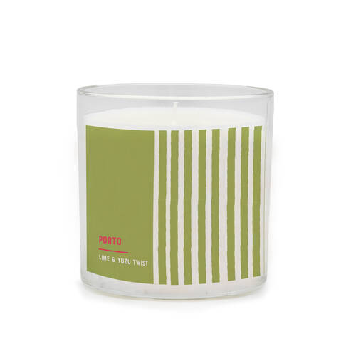 Porto Illumina 425g Scented Wax Candle Lime & Yuzu Twist Home Fragrance