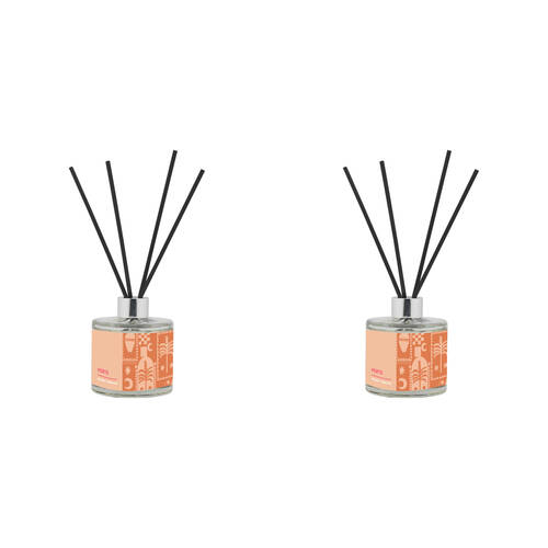2PK Porto Illumina 200ml Diffuser Peachy Paradise Home Fragrance
