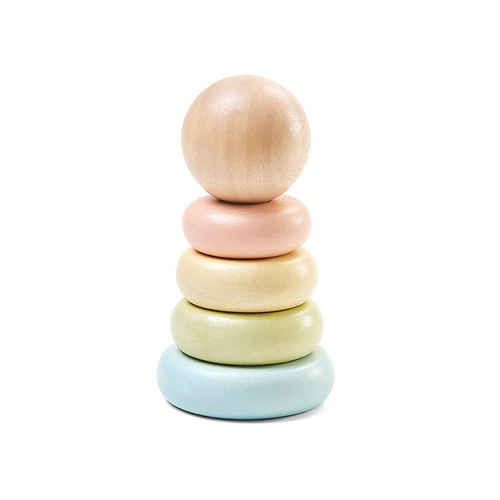 Plan Toys First Stacking Ring Pastel Kids/Childrens Toy Playset 12m+