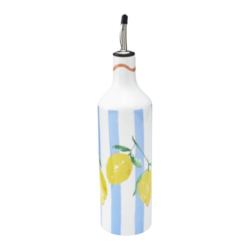 Porto Limone Stoneware Kitchen Oil Storage Bottle 700ml Multi-Coloured