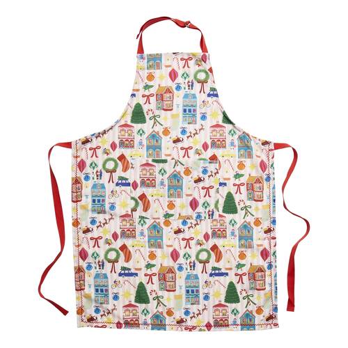 Porto Night Before Christmas Kitchen Cooking Apron 70x95cm Multi-Coloured