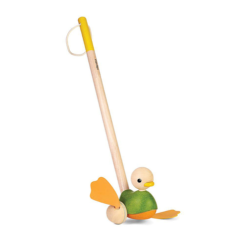 Plan Toys Push Along Duck Kids/Childrens Toy Playset 12m+