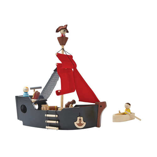 Plan Toys PIRATE SHIP Kids/Childrens Toy Playset 3+