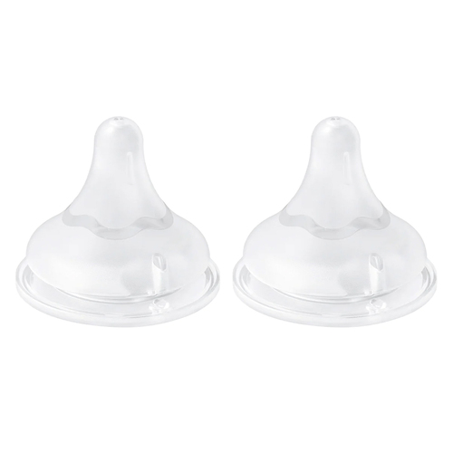 2PK Pigeon Softouch lll Peristaltic Plus Teat SS For Bottle Baby 0m+