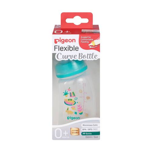  Pigeon Flexible Curve Baby Bottle PP Home 150ml Anti-Colic Silicone Nipple 0m+