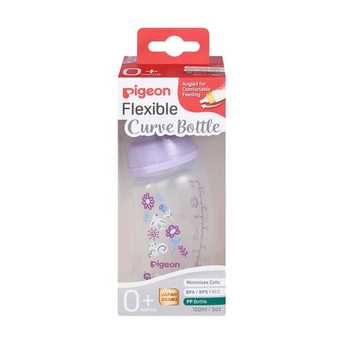  Pigeon Flexible Curve Baby Bottle PP Garden 150ml Anti-Colic Silicone 0m+