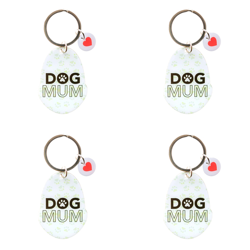 4PK Splosh Pet Dog Mum Keyring/Keychain Hanging Accessory 4x8.5cm