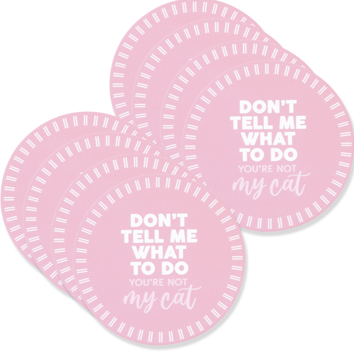 8PK Splosh Pet Lovers Don't Tell Me Ceramic Coaster 10.5cm