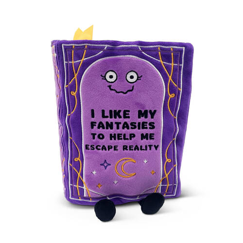 Punchkins Fantasy Book Novelty Plush Toy 17.8cm - Purple 8y+