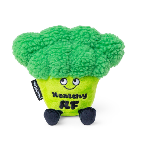 Punchkins Healthy Af Broccoli Plush Stuffed Soft Toy 20cm