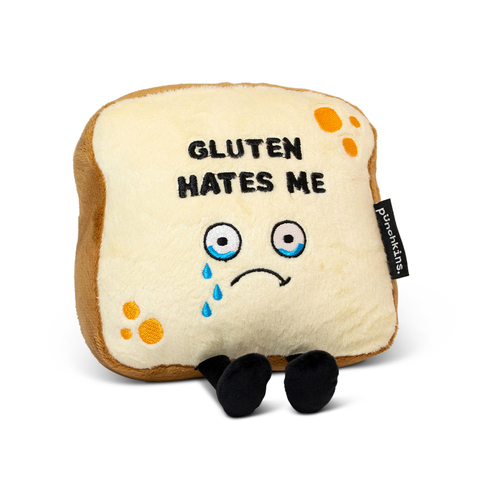 Punchkins Gluten Hates Me Bread Plush Plush Stuffed Soft Toy 20cm