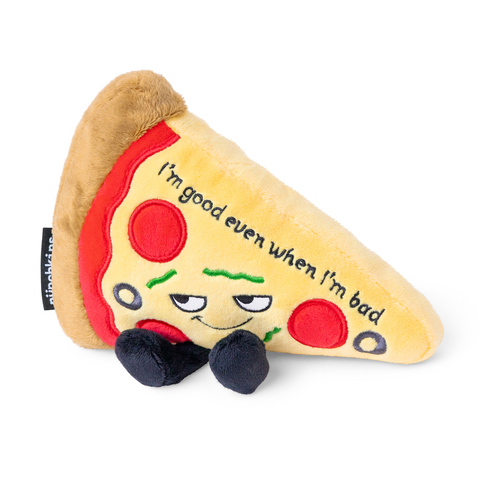 Punchkins Even When Im Bad Im Good Pizza Plush Stuffed Soft Toy 20cm