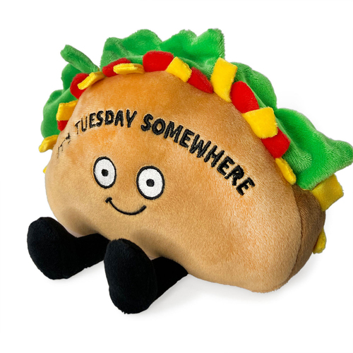 Punchkins It's Tuesday Somewhere Taco Plush Toy 20cm