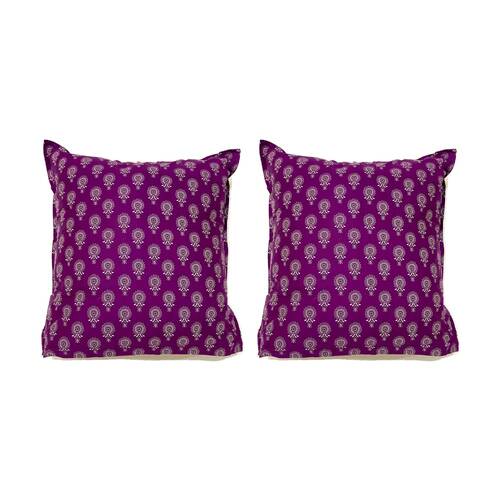 2PK KAS Australia Jaipur Euro Pillowcase European Style 100% Cotton Multi-colour
