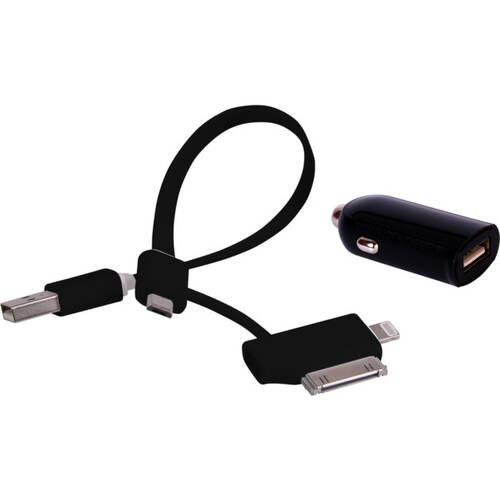 2.4A USB CHARGER KIT 3 IN 1 CHARGING CABLE