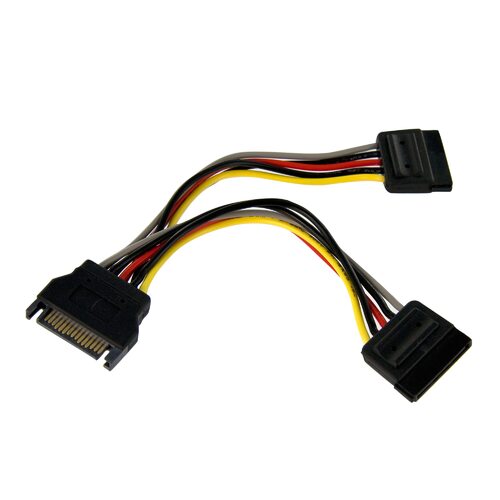 6in SATA Power Y Splitter Cable Adapter