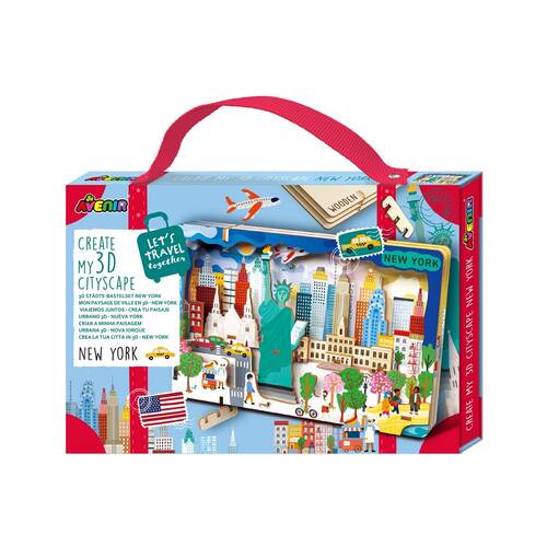 Avenir Create My 3D Cityscape Wooden Puzzle Toy New York Kids 6y+