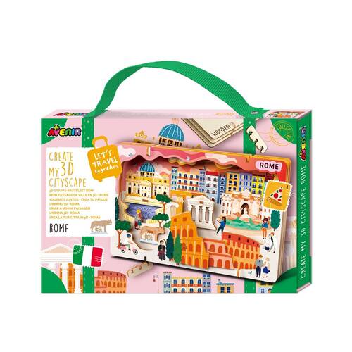 Avenir Create My 3D Cityscape Wooden Puzzle Toy Rome Kids 6y+