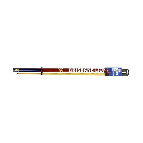 AFL 2-Piece Cue Brisbane Lions Ash Shaft 10mm Elkmaster Tip Billiards/Pool