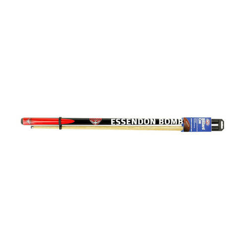AFL 2-Piece Cue Essendon Ash Shaft 10mm Elkmaster Tip Billiards/Pool