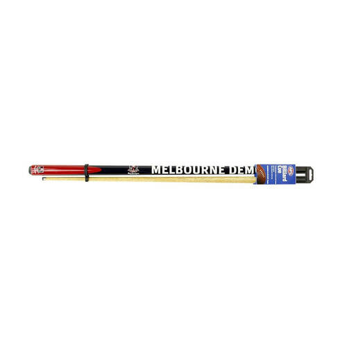 AFL 2-Piece Cue Melbourne Demons Ash Shaft 10mm Elkmaster Tip Billiards/Pool