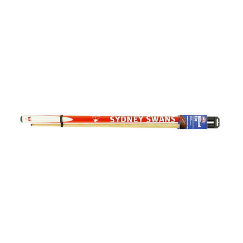 AFL 2-Piece Cue Sydney Swans Ash Shaft 10mm Elkmaster Tip Billiards/Pool