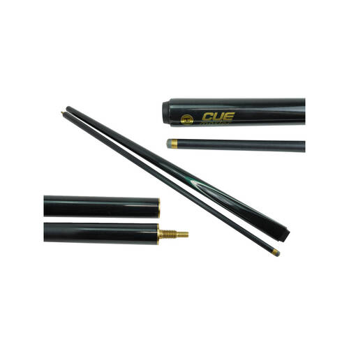 Cuemaster Black 2-Piece Cue Metallic Finish 57 inch Billiards/Pool/Snooker