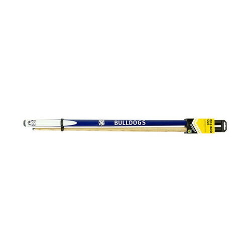 NRL 2-Piece Cue Bulldogs Ash Shaft 10mm Elkmaster Tip 57 inch Billiards/Pool