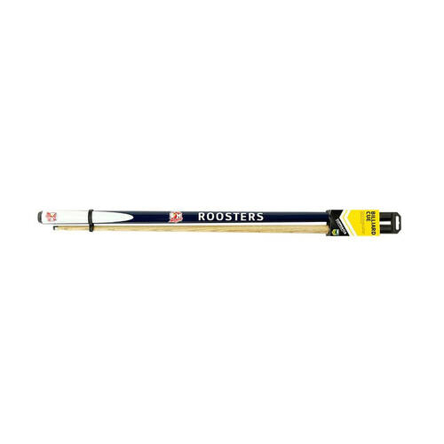 NRL 2-Piece Cue Roosters Ash Shaft 10mm Elkmaster Tip 57 inch Billiards/Pool
