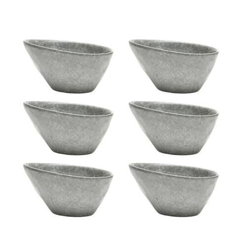 6PK St. Claire Round Bowl Soup/Rice Food Serving 17x13cm Rective Grey