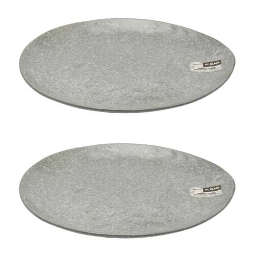 2PK St. Claire Round Plate Soup/Rice Food Serving 35x30 cm Rective Grey