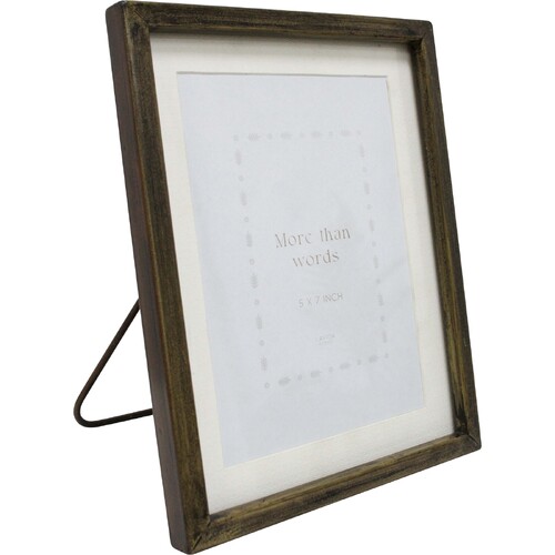 LVD Lucinda Metal/Glass 5x7" Photo Frame Picture Display - Bronze
