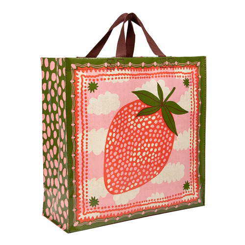 Blue Q Strawberry Clouds Shopper Reusable Carry Storage Bag w/ Handle