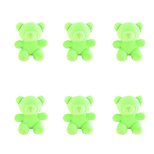 6PK Yoonique 8 In Candy Bears Plush S1 - Assorted Kids 3y+