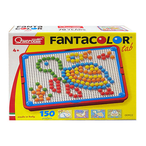 150pc Quercetti Plastic Fanta Color Portable Small 5 Board 4y+