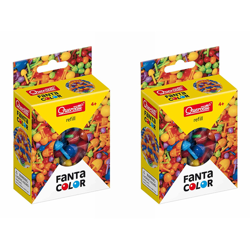 2PK Quercetti Fanta Color 145 Pegs Pixel Refill Mix 4y+