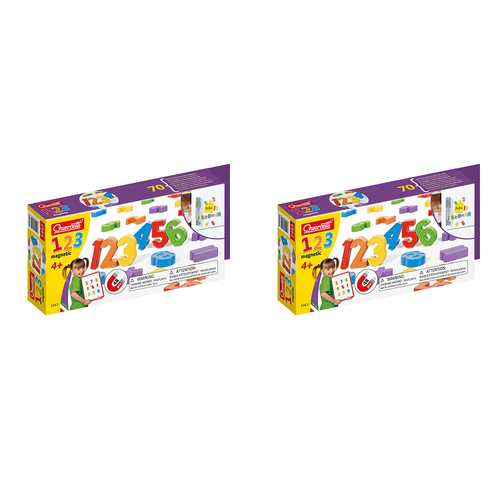2x 48pc Quercetti Quercetti Magnetic Numbers Educational Toy 4y+