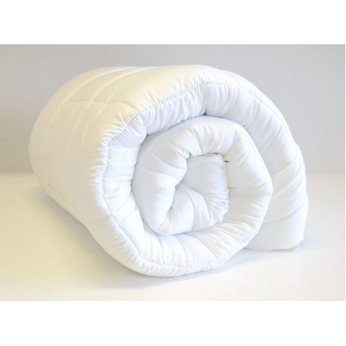 Ardor Microfibre King Bed Quilt Roll Packed White